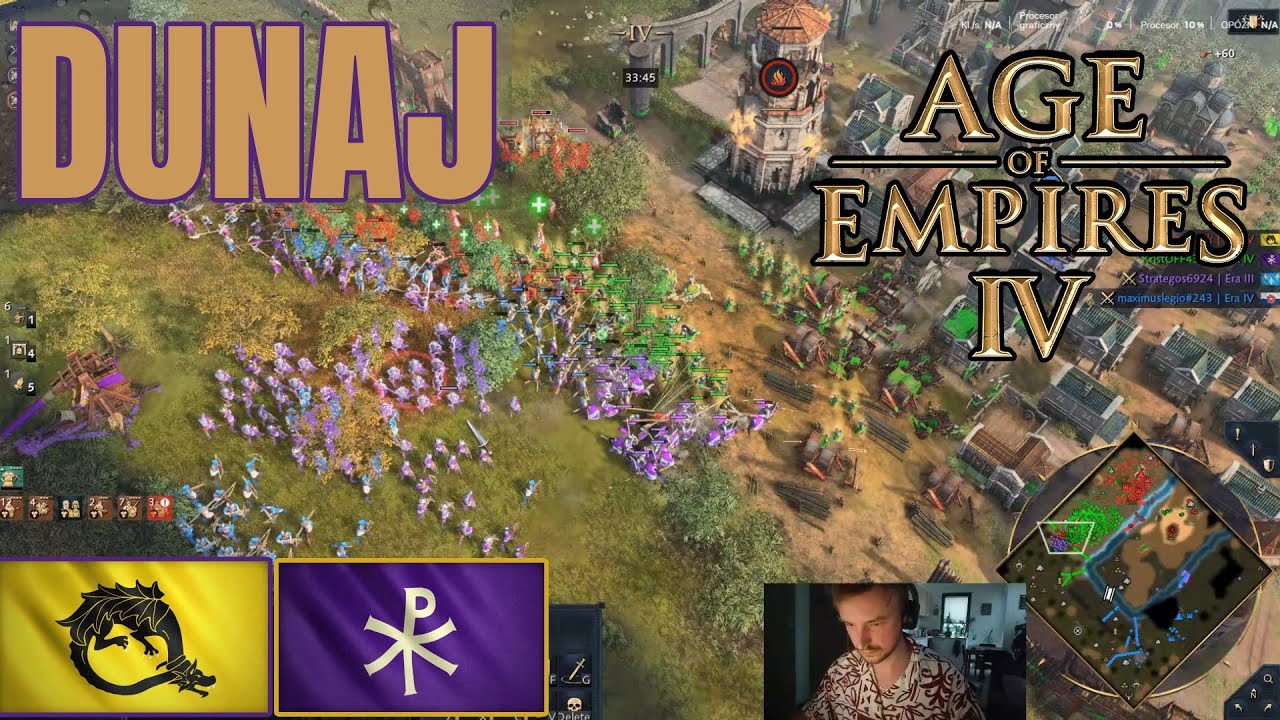 Zakon Smoka i Bizancjum kontra demony z Anglii | AoE4 Multiplayer | Amazarak KristOFF | PL