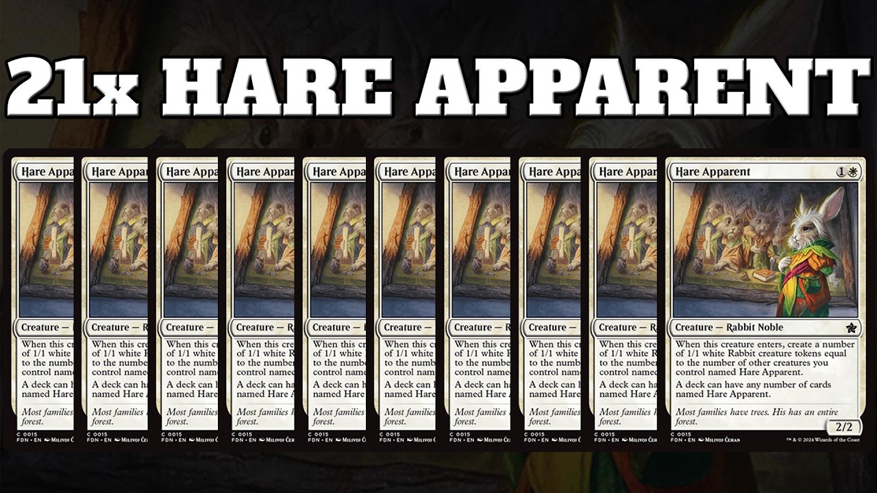 A Standard Deck With 21 Copies of Hare Apparent.. and it's Kinda Good