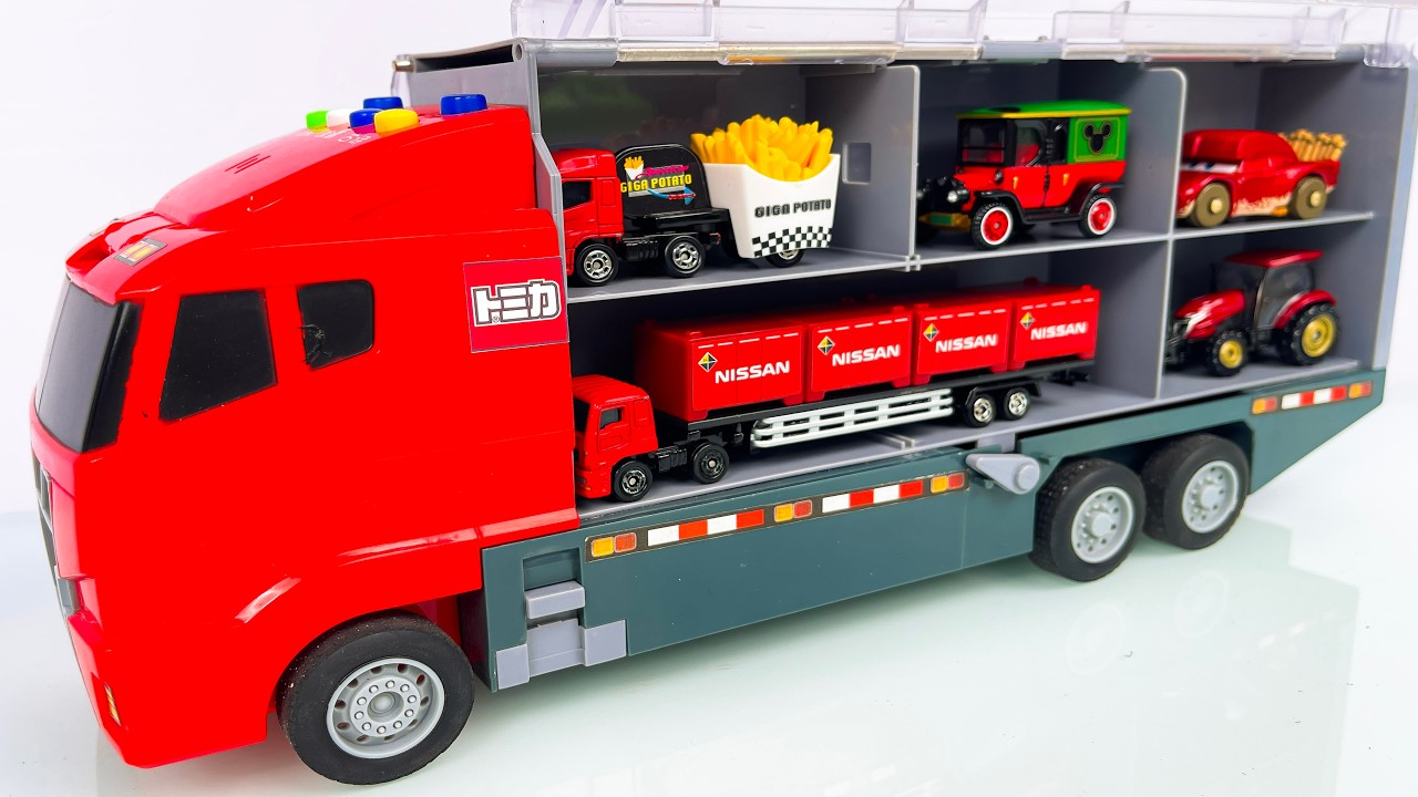 トミカ☆世界の高級な車のミニカーを開封してコンボイへ収納！ホンダ スプランキもある☆Tomica 