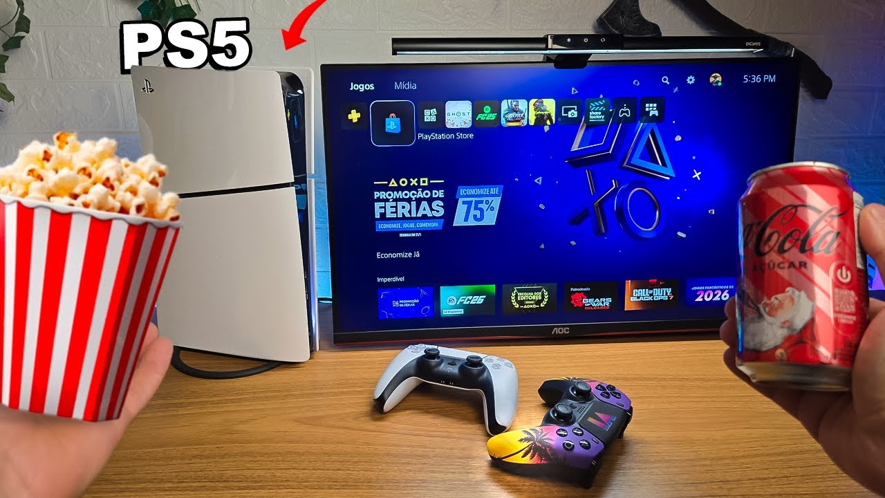 Relaxando com o PS5