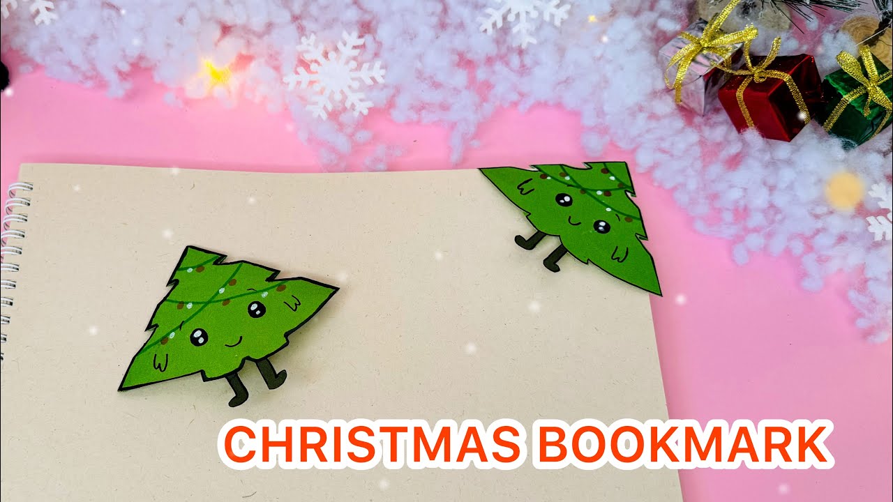very easy christmas bookmark | christmas craft ideas | HOW to mske christmas tree🎄