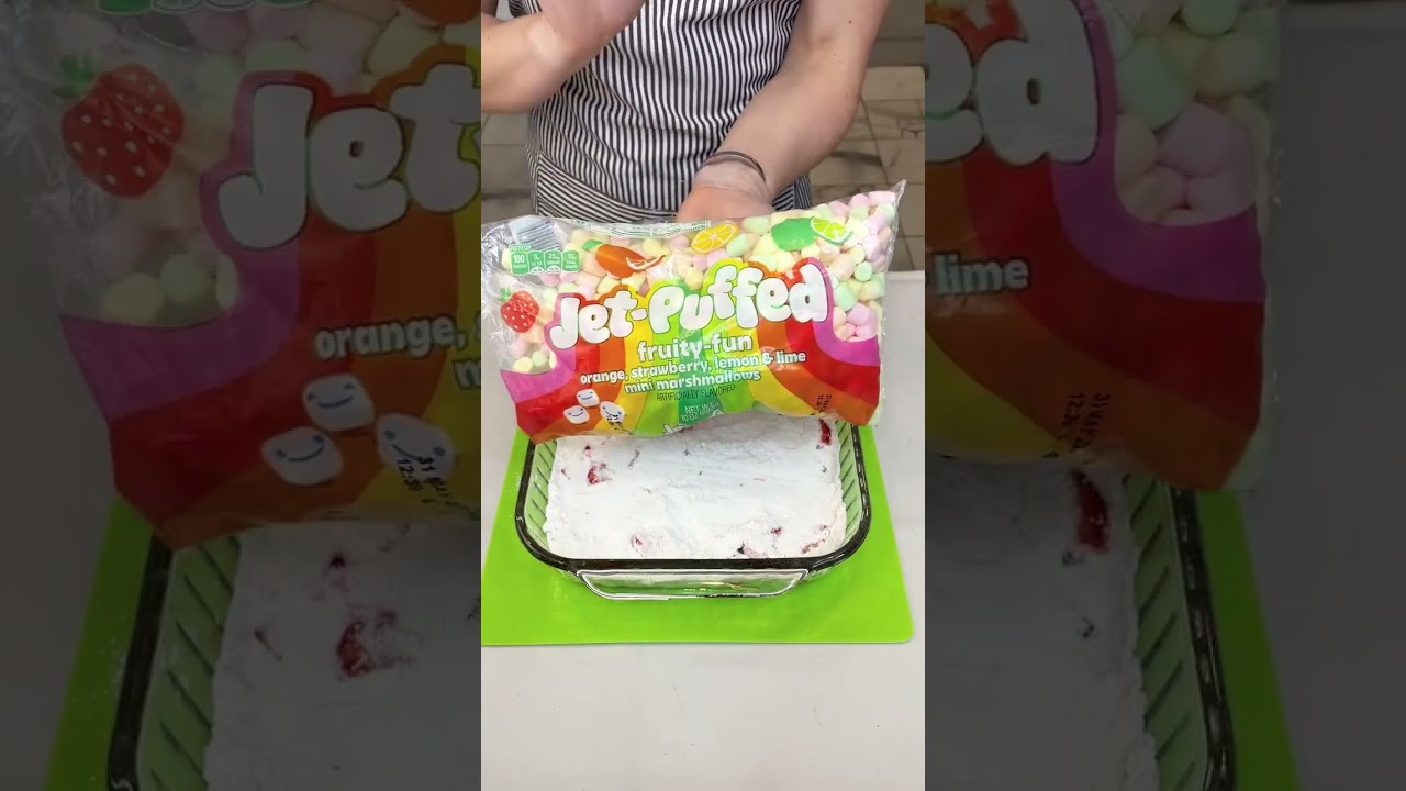 Make a Strawberry Magic Cobbler Cake With Fruity Marshmallows