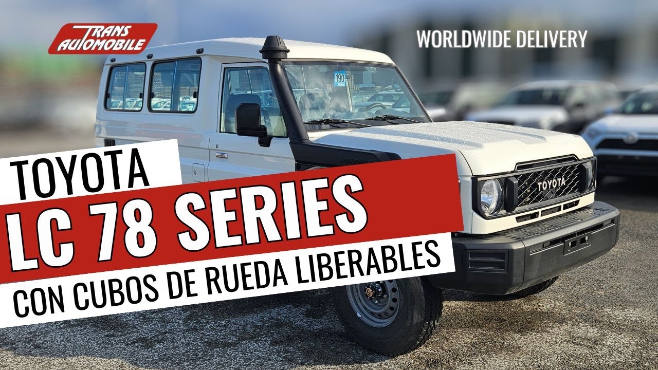 Toyota LC78 con baca y cubo de rueda libre - 13 plazas con capacidades todoterreno!