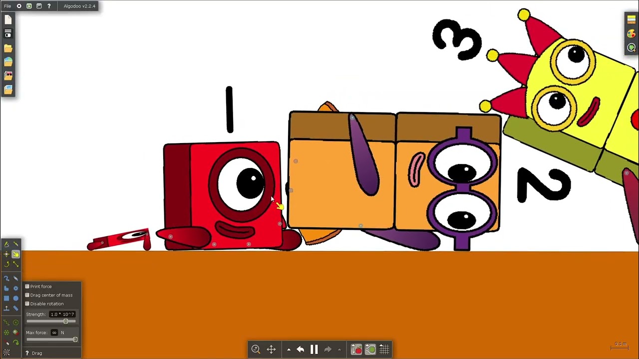 Numberblocks against Evil Machine