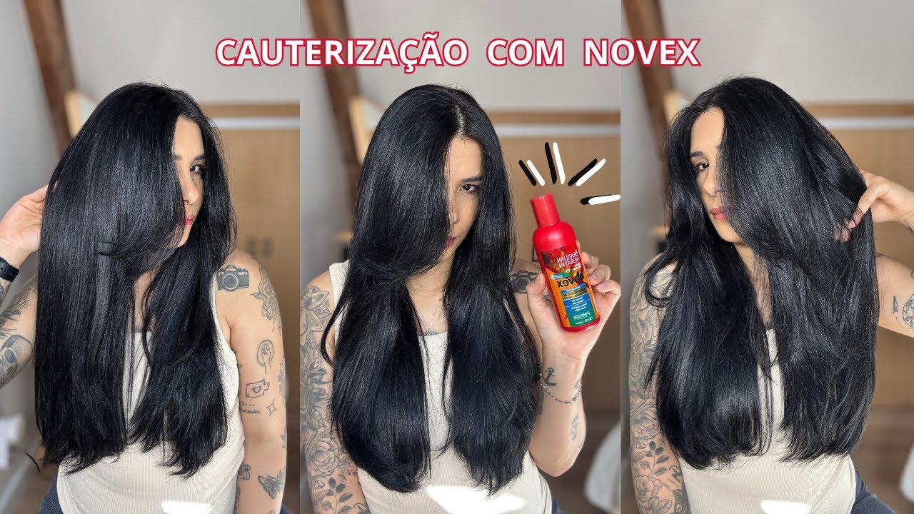 CAUTERIZA&Ccedil;&Atilde;O COM QUERATINA L&Iacute;QUIDA NOVEX - EM CASA  | Por @jessicatthings_