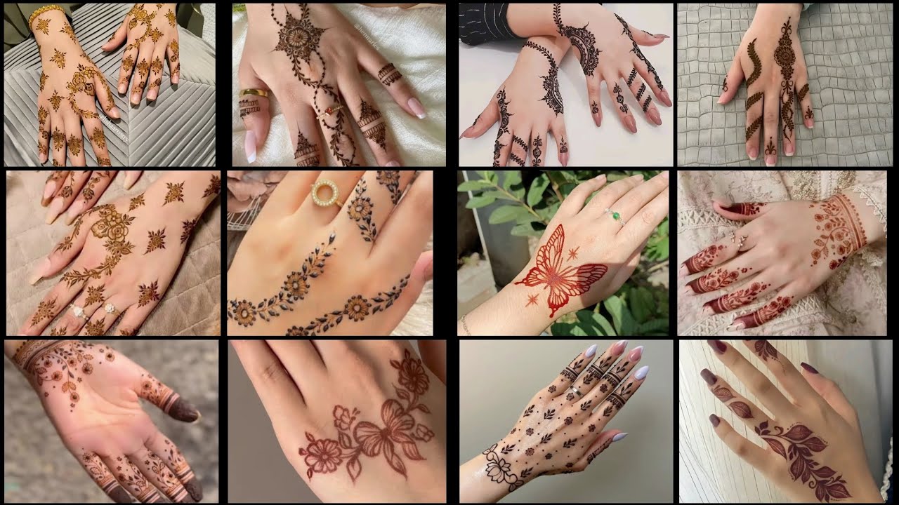 Simple & Aesthetic Mehendi Designs | 50 plus Trending & Aesthetic Mehendi Designs 