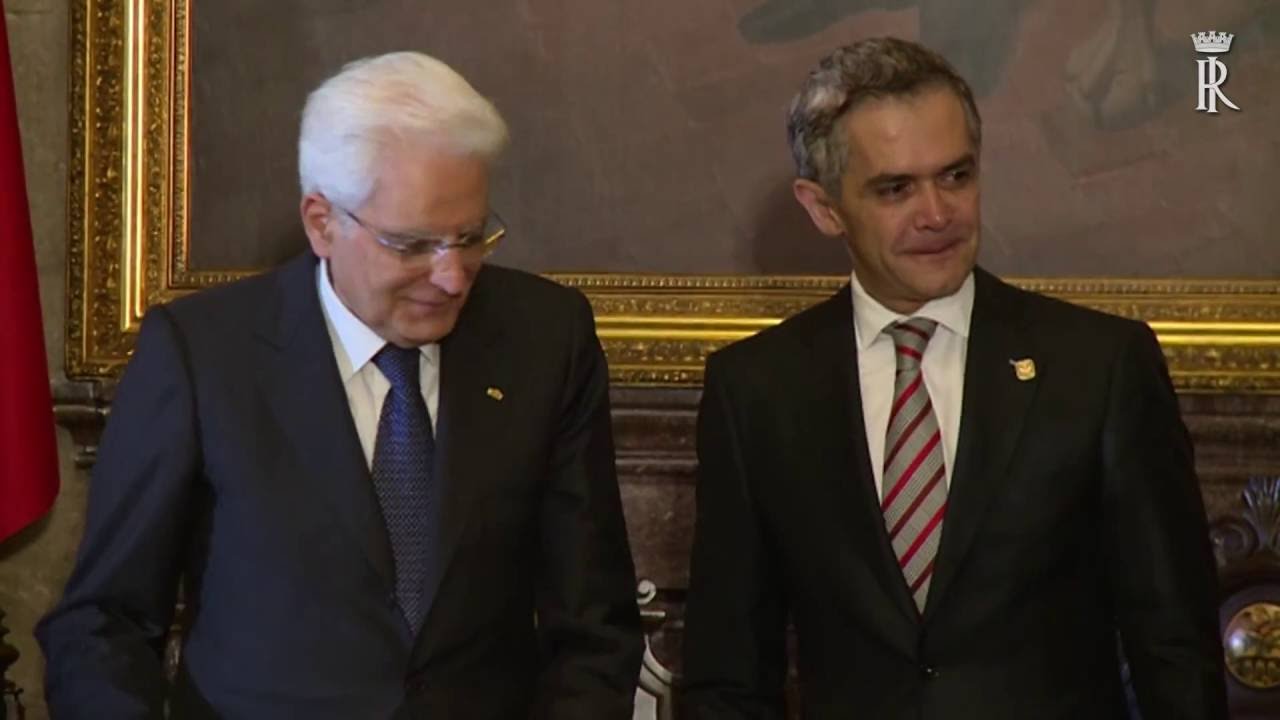 cerimonia di consegna delle Chiavi di Città del Messico al Presidente Mattarella