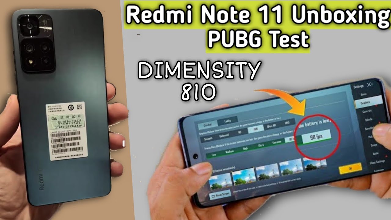 Redmi Note 11 PUBG Test - Graphics | Redmi Note 11 Unboxing