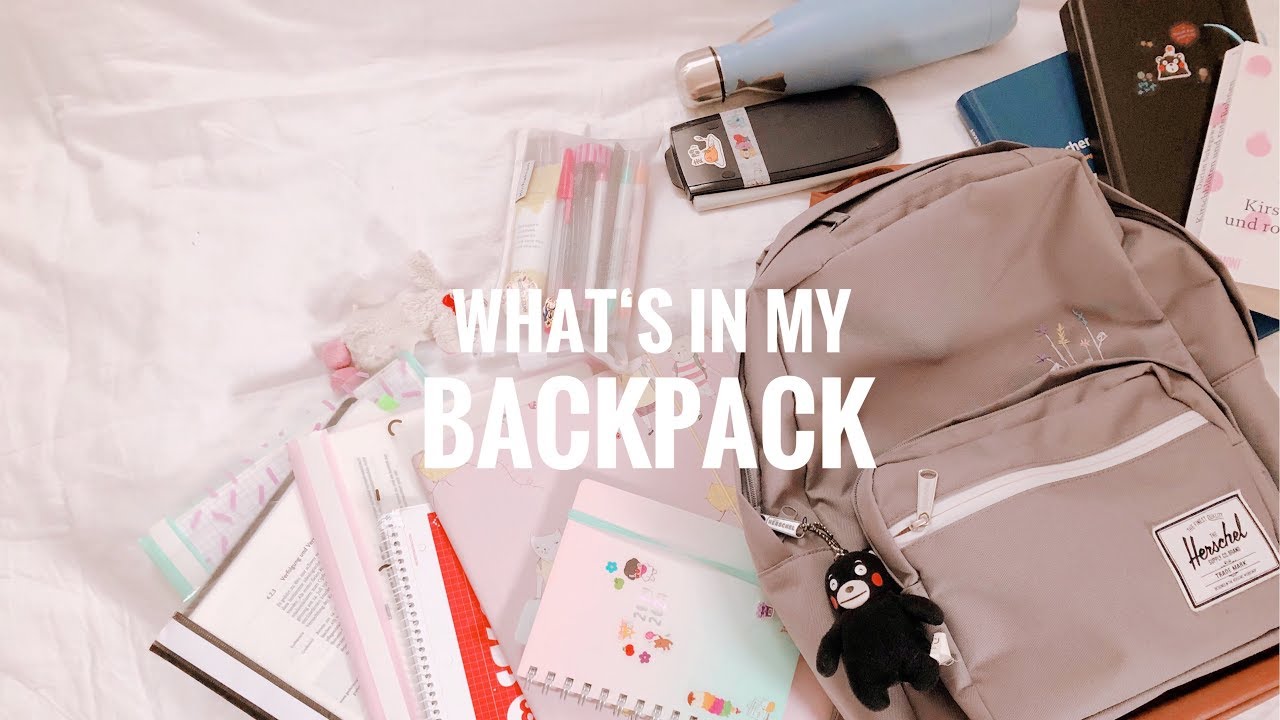 📖 what's in my backpack ~