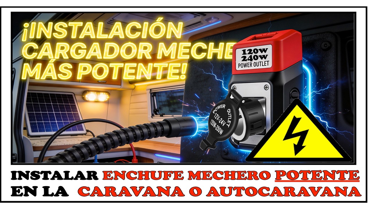 ⚡️ Carga POTENTE mechero 12v para CARAVANAS