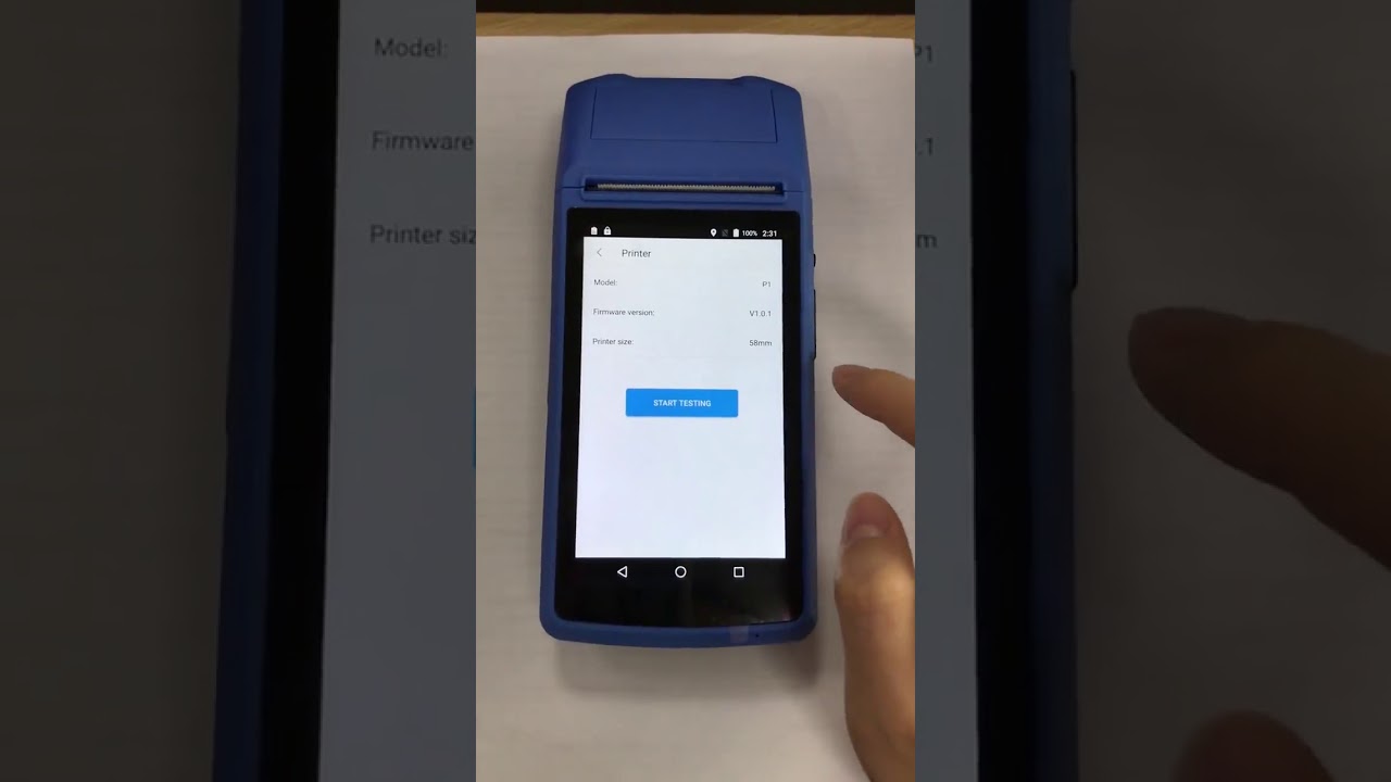 Android POS Terminal Printer Handheld PDA Bluetooth WiFi 3G NFC Portable Barcode Scanner All-in-One
