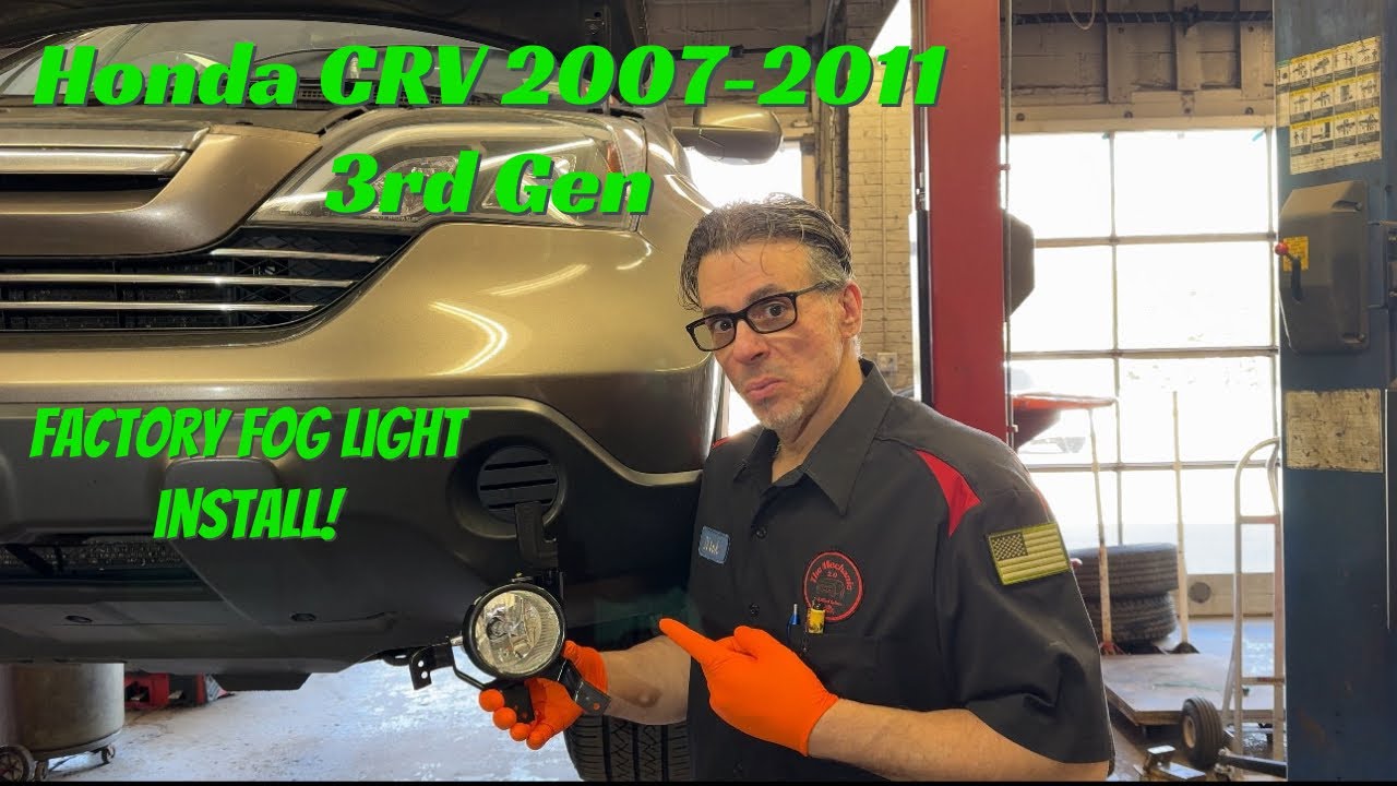 Honda CRV 2007-2010 3rd Gen Factory Fog Light INSTALL!