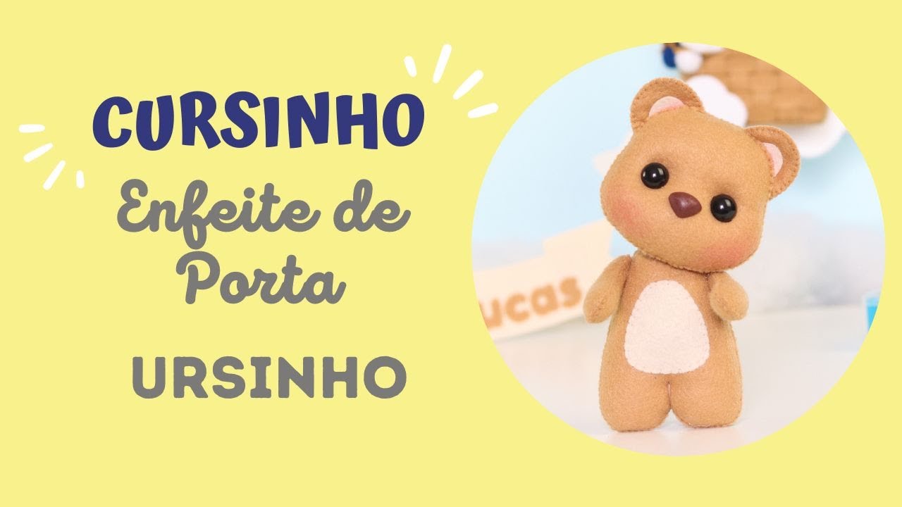Ursinho - Enfeite de Porta Urso no Balão