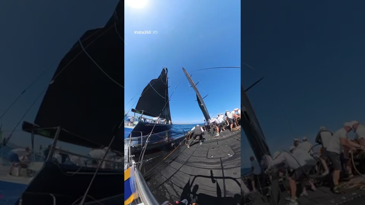 Dramatic crash between Balthasar and Jethou retires both boats from Maxi Yacht Rolex Cup