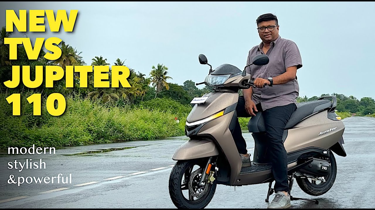 TVS JUPITER  110 മുഖം മിനുക്കി ,അല്പം പവറും കൂട്ടി വിപണിയിലെത്തി.ഒരു യൂസർ ഫ്രണ്ട്‌ലി സ്കൂട്ടറാണിത്