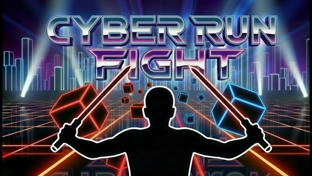 CYBER RUN ⚡ Immersive Interactive Warm Up | TRON Style Game FULL VERSION