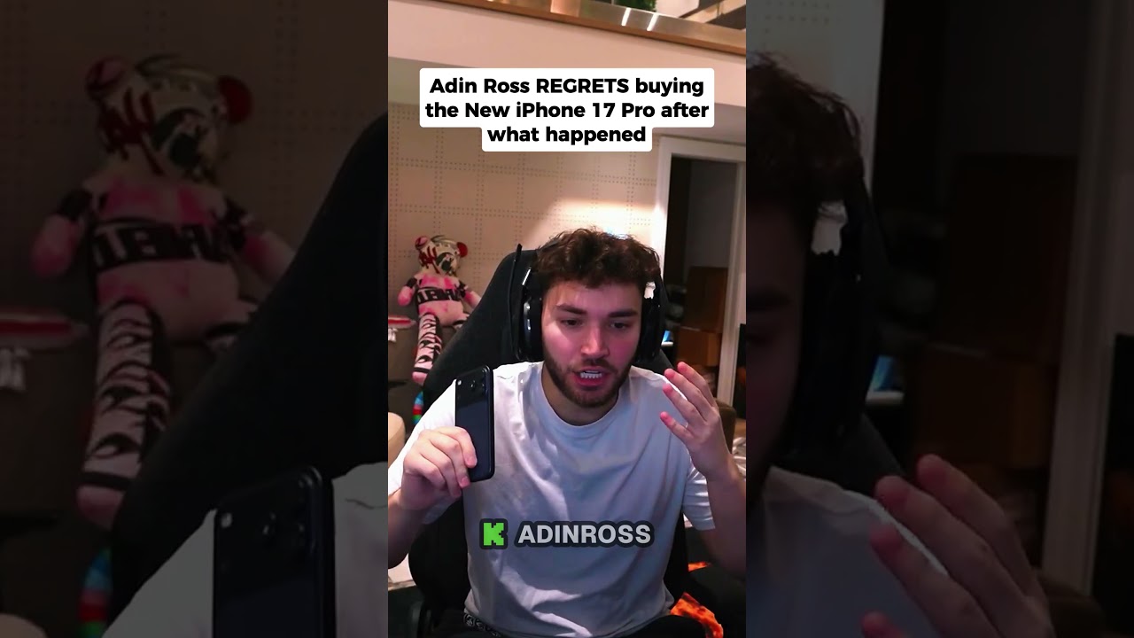 adin regrets buying the new iphone 17 pro | #adinross #streamer #iphone17 #shorts #viral #fyp