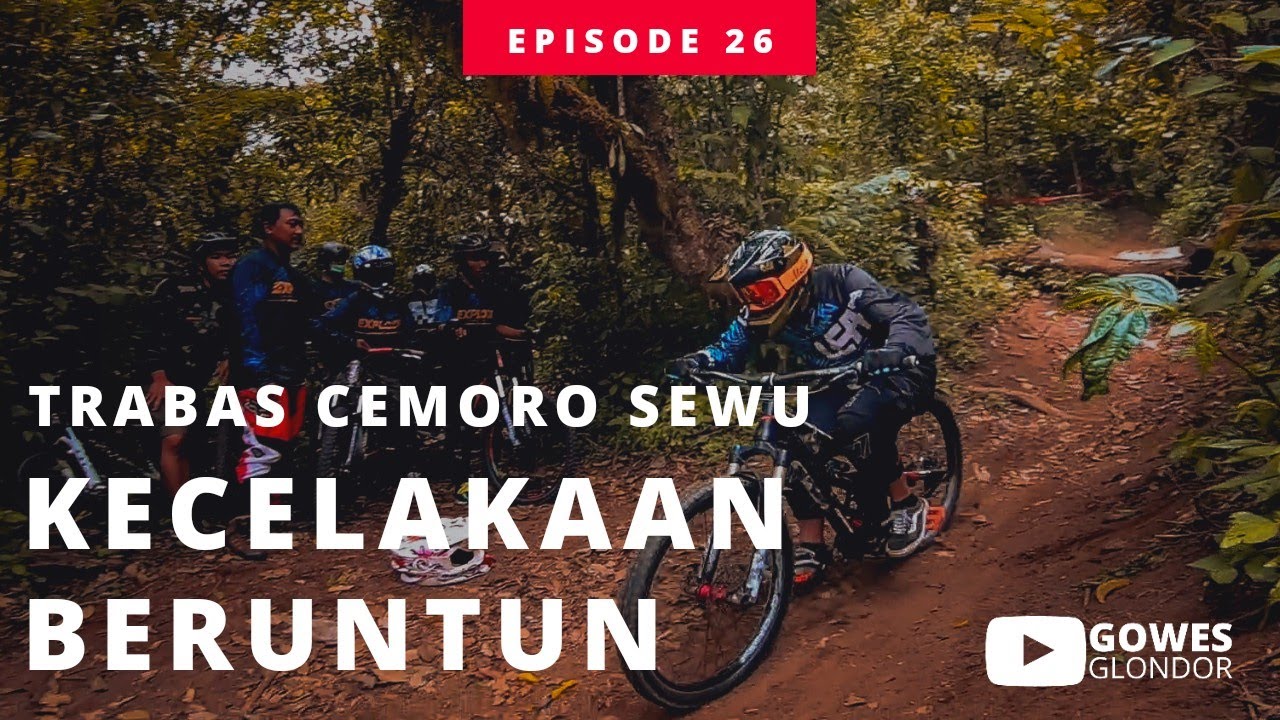 FULL TRACK CEMORO SEWU BIKEPARK, GUNUNG LAWU | BANYAK KECELAKAAN BERUNTUN