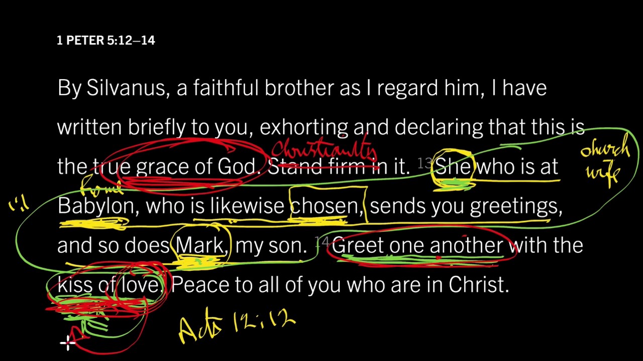 God’s Grace Creates a Family: 1 Peter 5:13–14