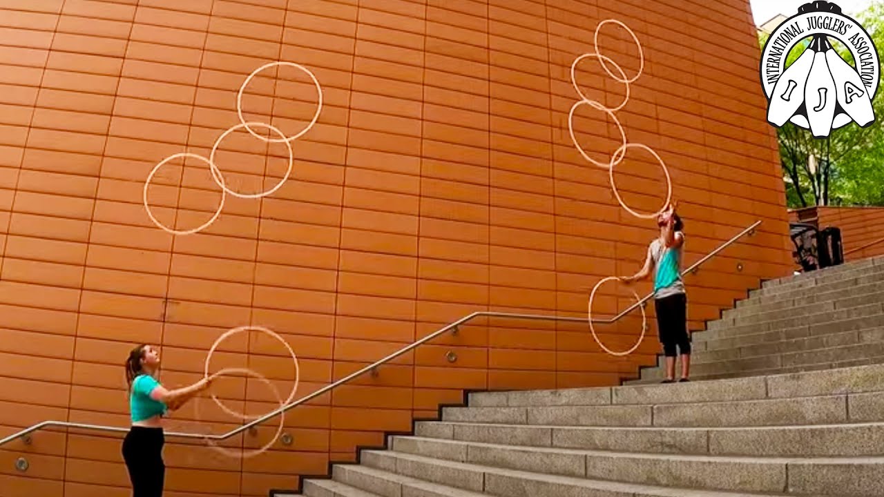 IJA Tricks of the Month by Duo Kara from Germany | Juggling Hoops