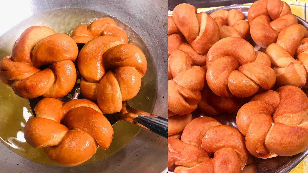 KUPIKA MAANDAZI YA UA 🌸/jinsi yakupika Maandazi/twisted doughnuts (2021)