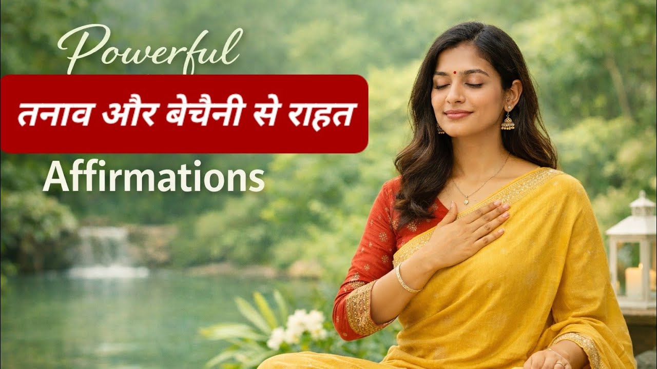 तनाव और बैचेनी से राहत संकल्प | affirmation | हिंदी