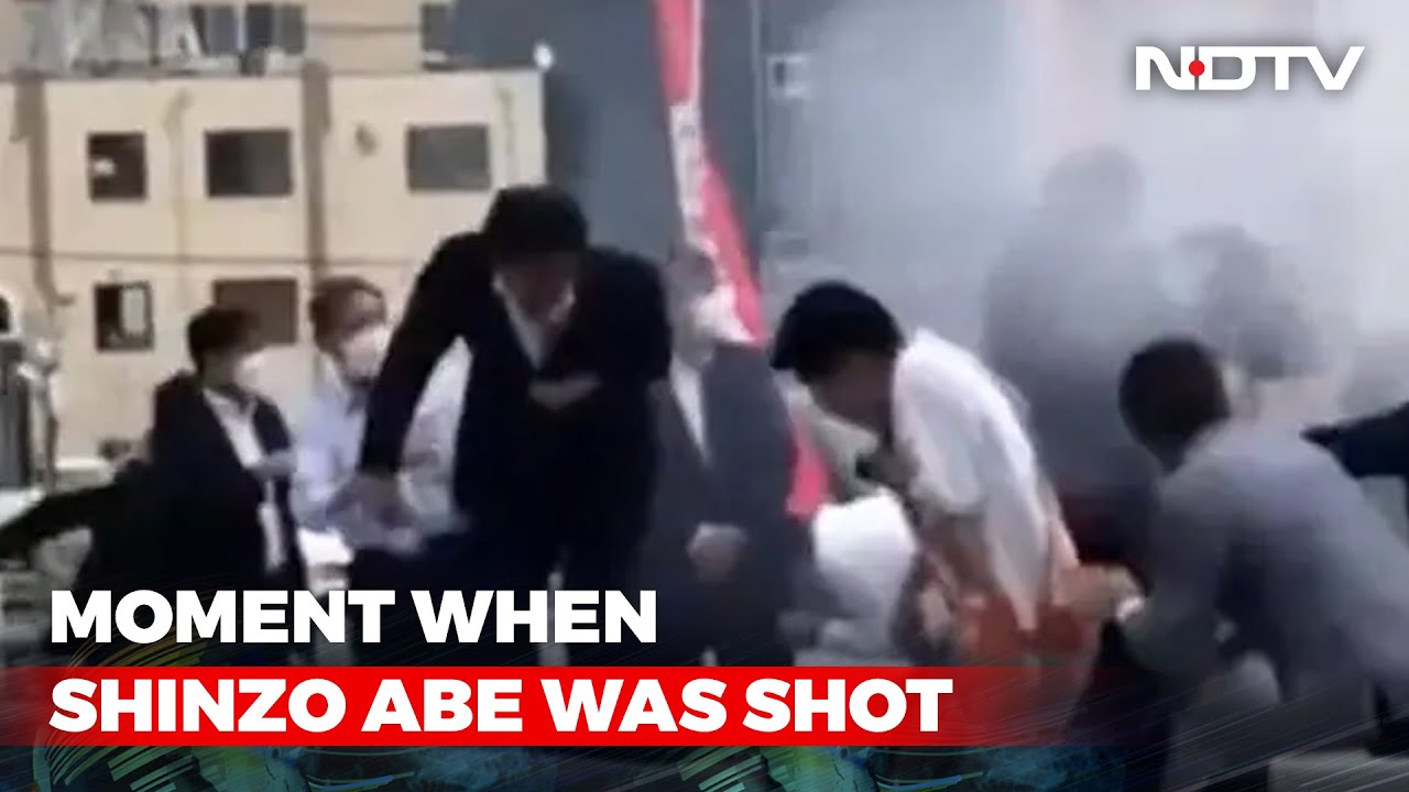 Video: Moment When Japan's Former PM Shinzo Abe Was Shot Twice