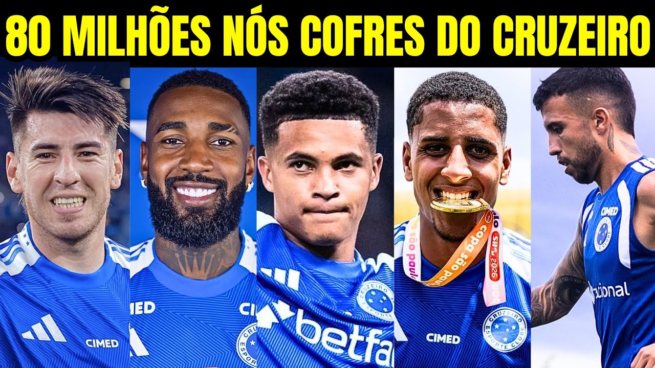 80 MILHÕES! MAIS UM CRIA DEIXANDO O CRUZEIRO! ESTREIA DE GERSON, VOLTA DE MATHEUS HENRIQUE, VILLALBA