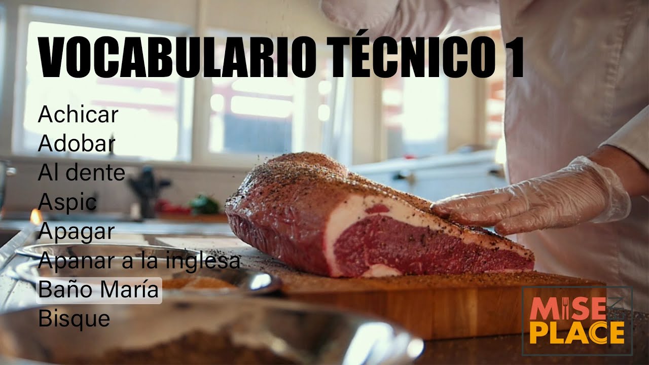 Gastronomía: Vocabulario Técnico 1