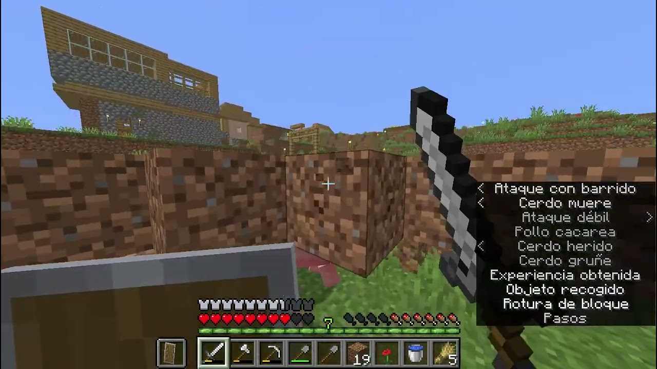 Minecraft  granja de animales (perdon si se me tilda o el sonido se escucha re trabado)
