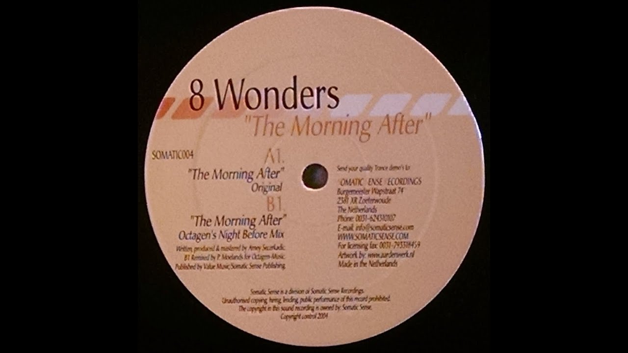 {Vinyl} 8 Wonders - The Morning After (Octagen's Night Before Mix)