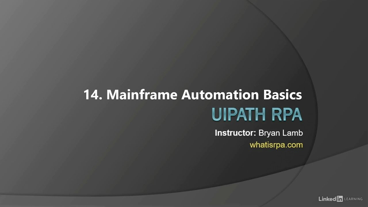 UiPath - Mainframe Automation Basics