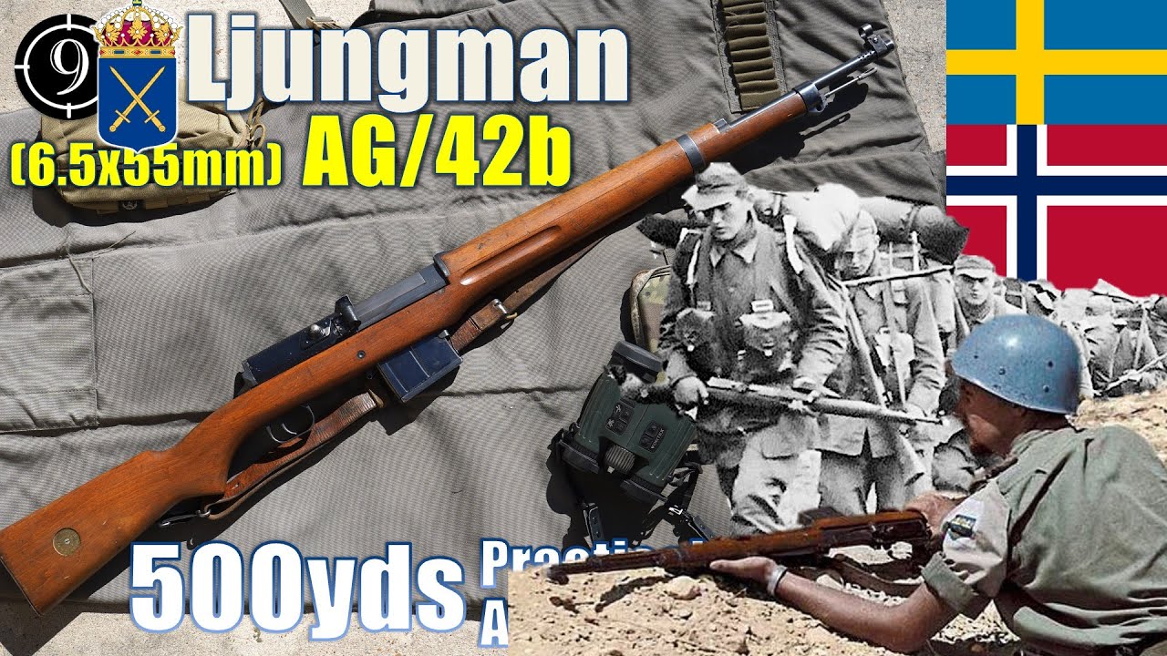 Ljungman AG/42b [Swedish 🇸🇪 WW2 Battle Rifle] to 500yds: Practical Accuracy