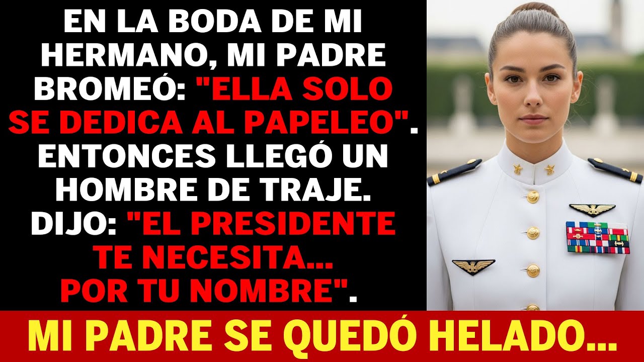 Papá Dijo Que Mi Trabajo Era 'Solo Papeleo' — Entonces Marine One Vino Por Mí En La Boda