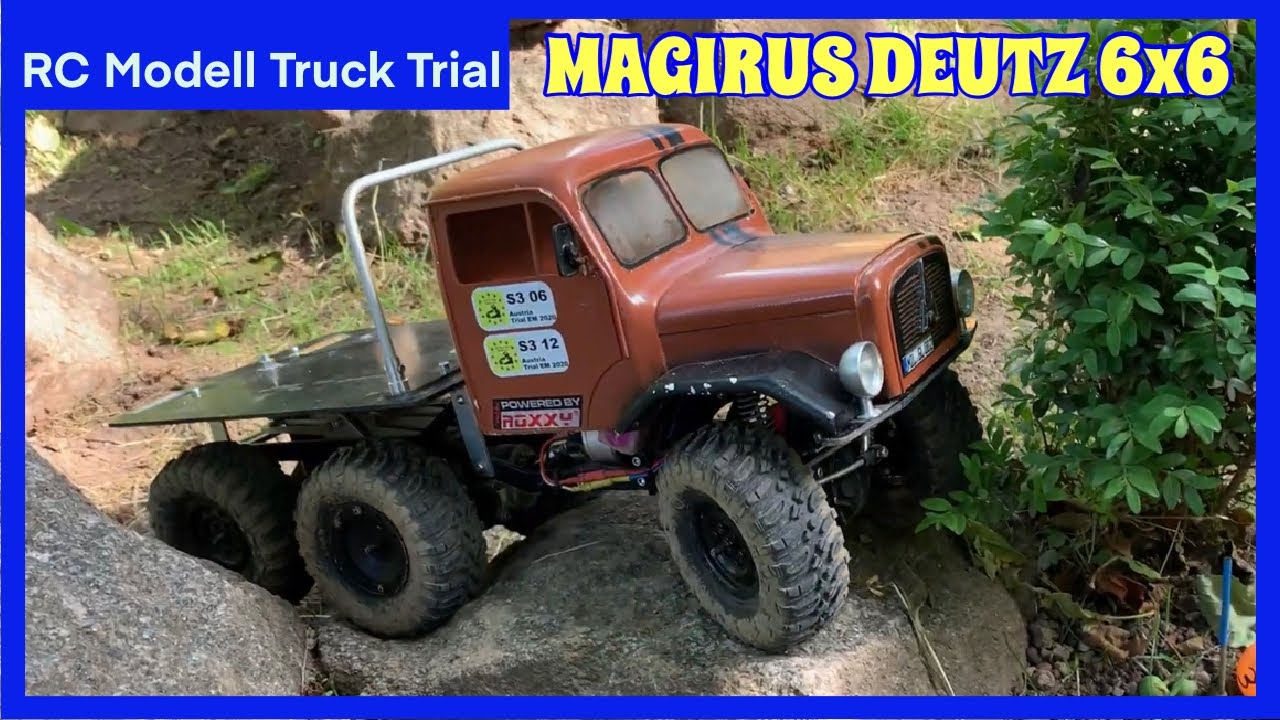 RC Truck Trial RC Magirus Deutz Truck 6x6 Magirus Deutz LKW im Trial Parcour