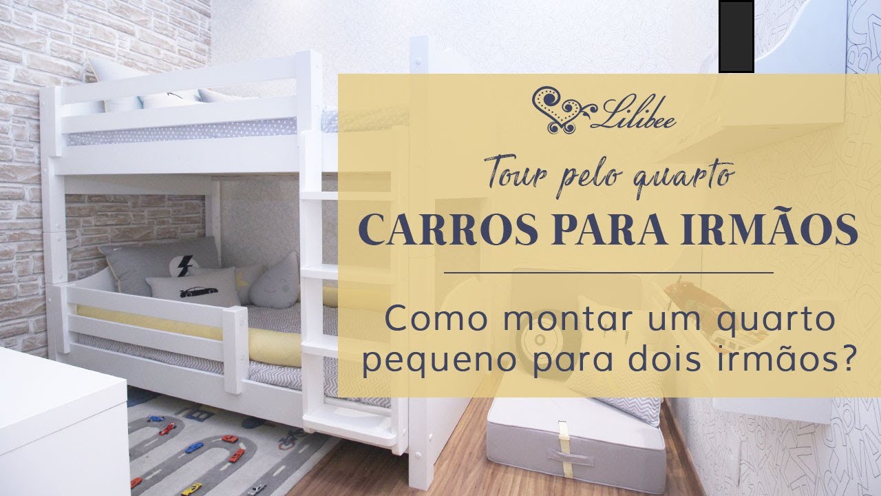 Como montar um quarto pequeno para dois irmãos?
