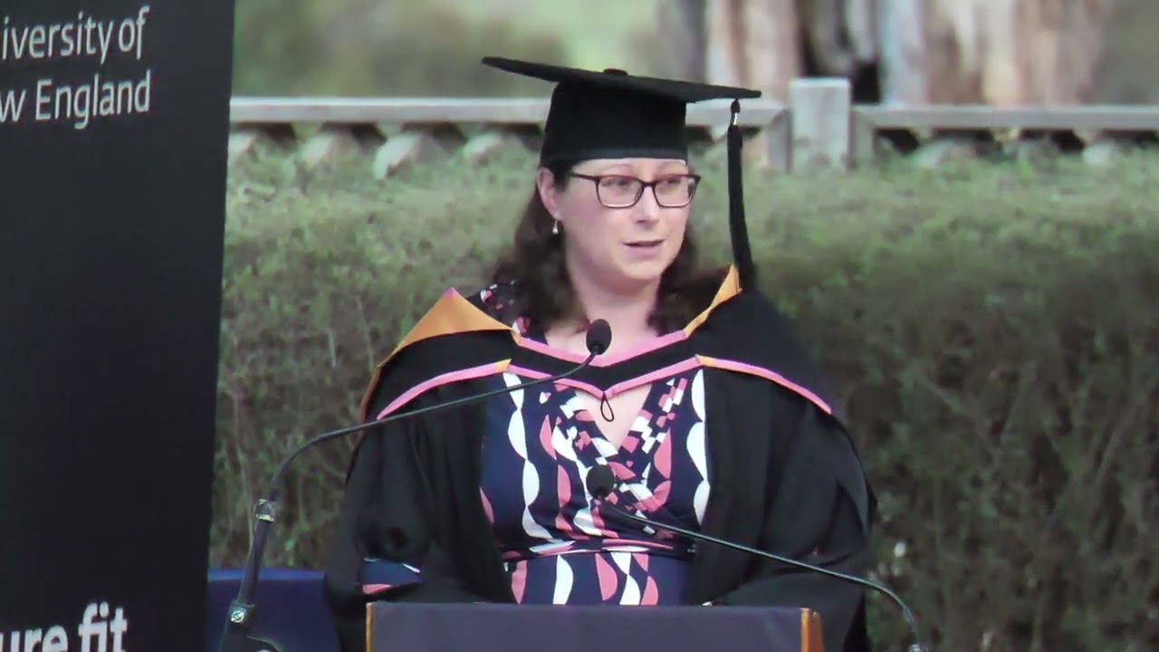 Wendy Adams: student vote of thanks at UNE graduation, August 2022