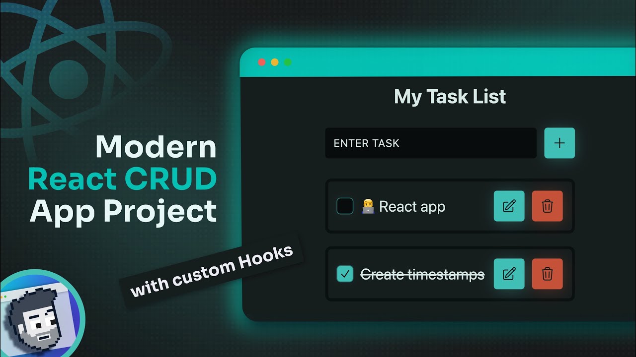 Modern React CRUD App Project (React ToDo app)
