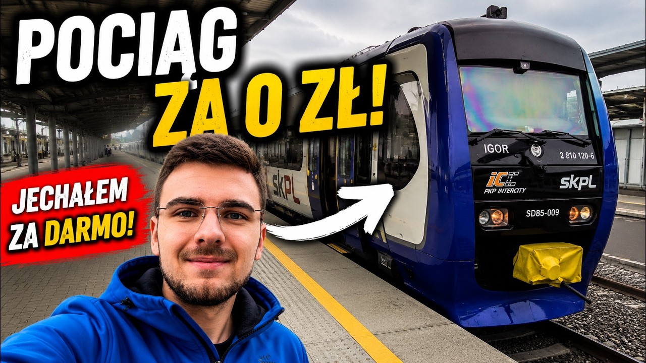 Pojechałem DARMOWYM POCIĄGIEM PKP INTERCITY!