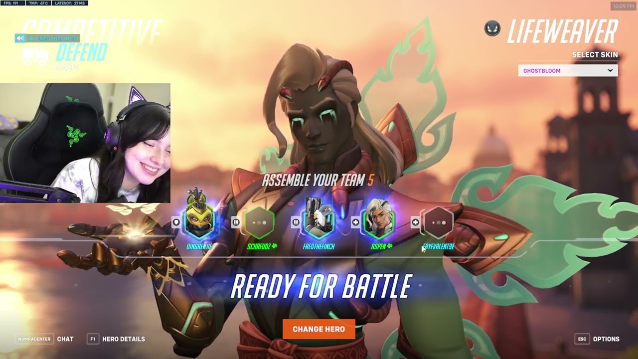 Aspen Insane Lifeweaver Season 7 Top 500 Gameplay Overwatch 2