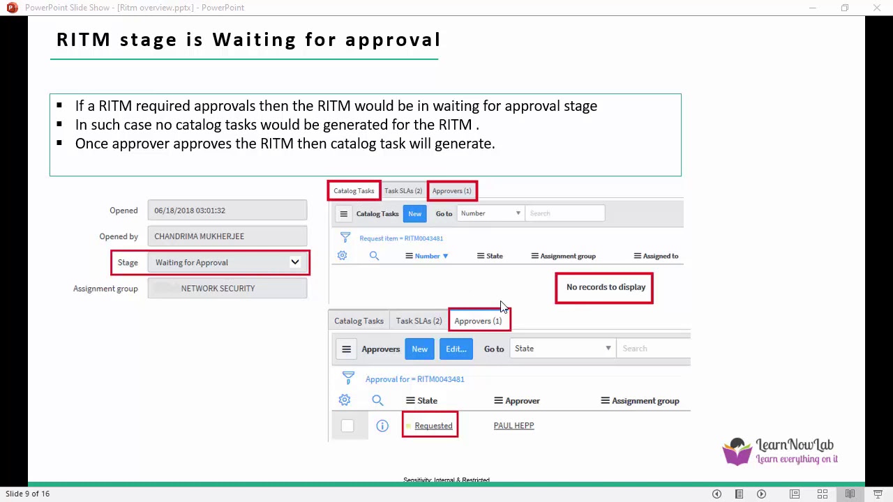 Understanding Request, RITM, Task in ServiceNow.