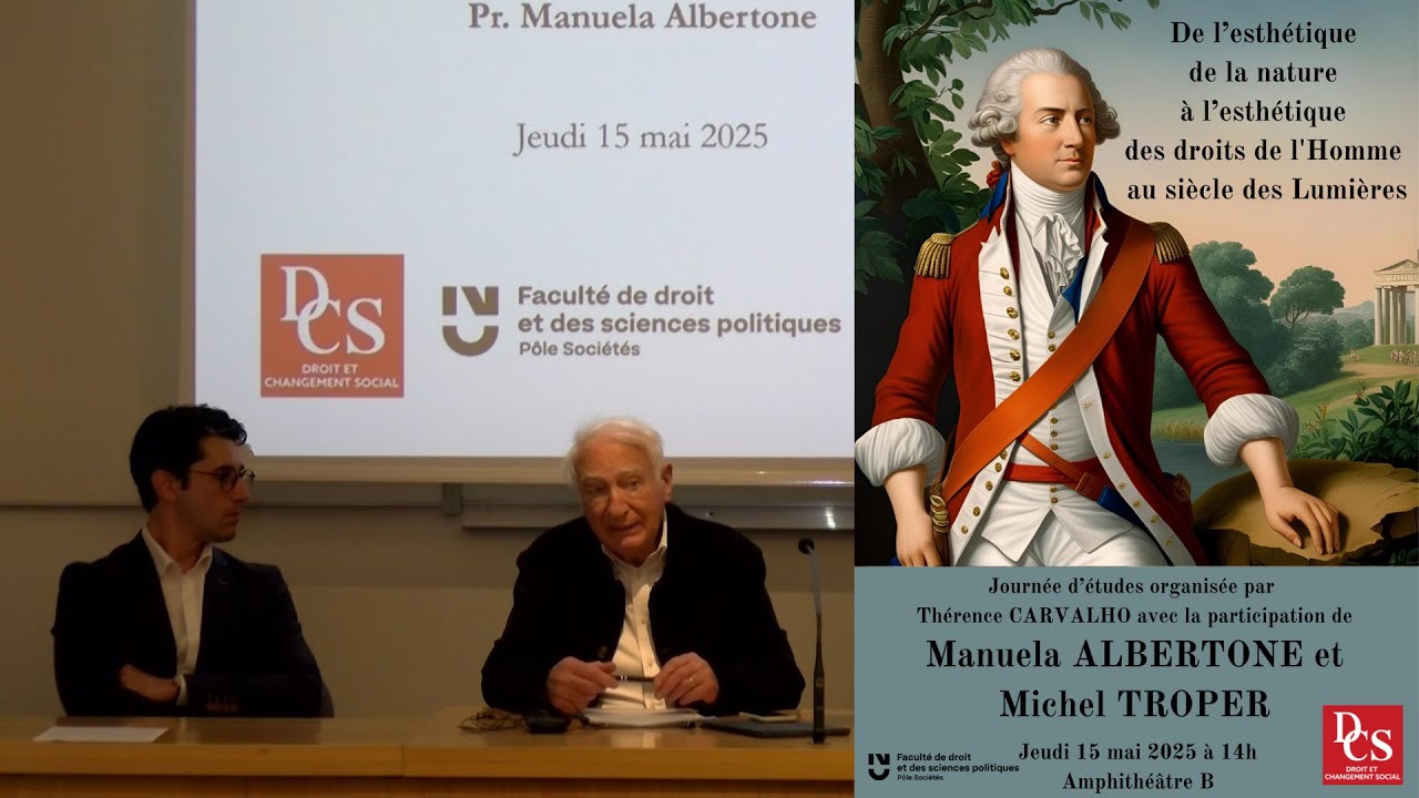 MICHEL TROPER - La nature dans la philosophie des droits de l'Homme