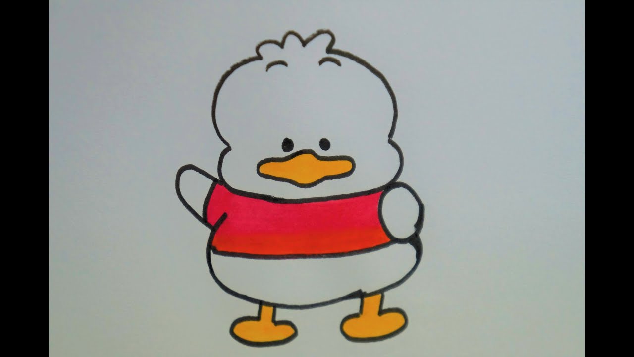 How to Draw and Color a Cute White Duck named Pekkle. Pekkle is kind, also he is singer and dancer.