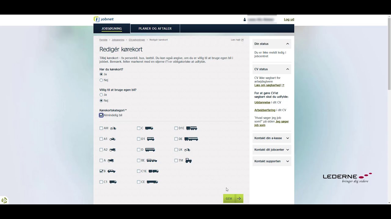 Sådan uploader du dit CV på jobnet.dk