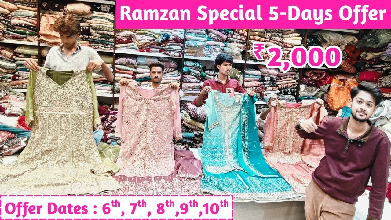 Ramzan Spl 5-Days Dhamaka Sale..!! ₹ 2,000 Partywear Plazzo Gharara Readymade Dresses Long Frocks