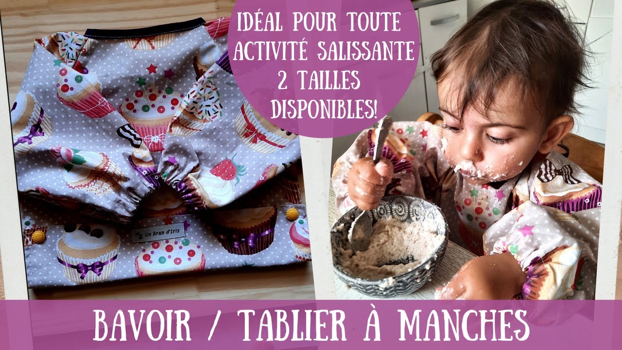 Tuto Couture Bavoir / Tablier à Manches pour toute activité salissante