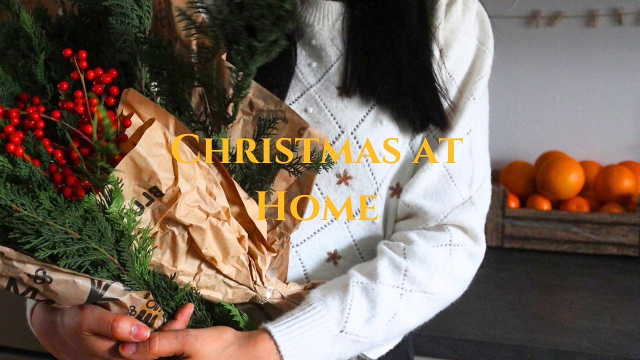 Decorate for Christmas with me | DIY Christmas Garland |Christmas Home Decor Ideas PART 1 | #085