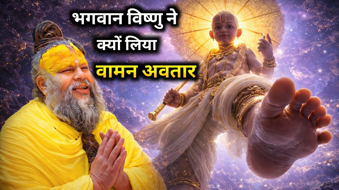 भगवान विष्णु ने क्यों लिया वामन अवतार ||तीनो लोको का राजा बलि की कहानी 🙏parmanandjimaharajkatha 