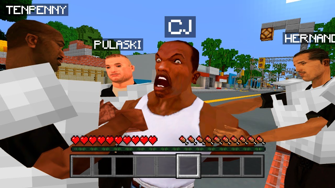 GTA SA, pero es Minecraft