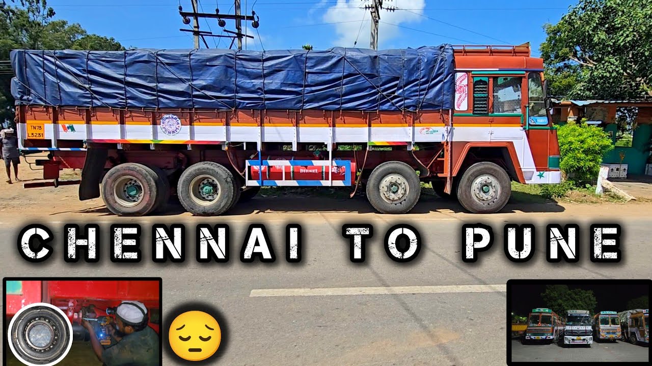Chennai to Pune | vehicle work 🥲| Bada dost i3 🫂 12W-lorry 😎 Falcon 🦅#ashokleyland #badadost 